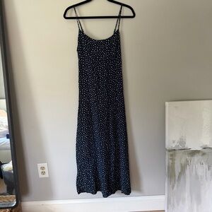 Brandy Melville Navy Blue Floral Maxi Dress